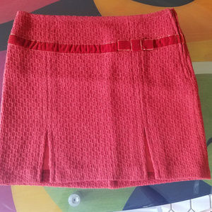 Benetton burnt umber wool mini skirt size 0